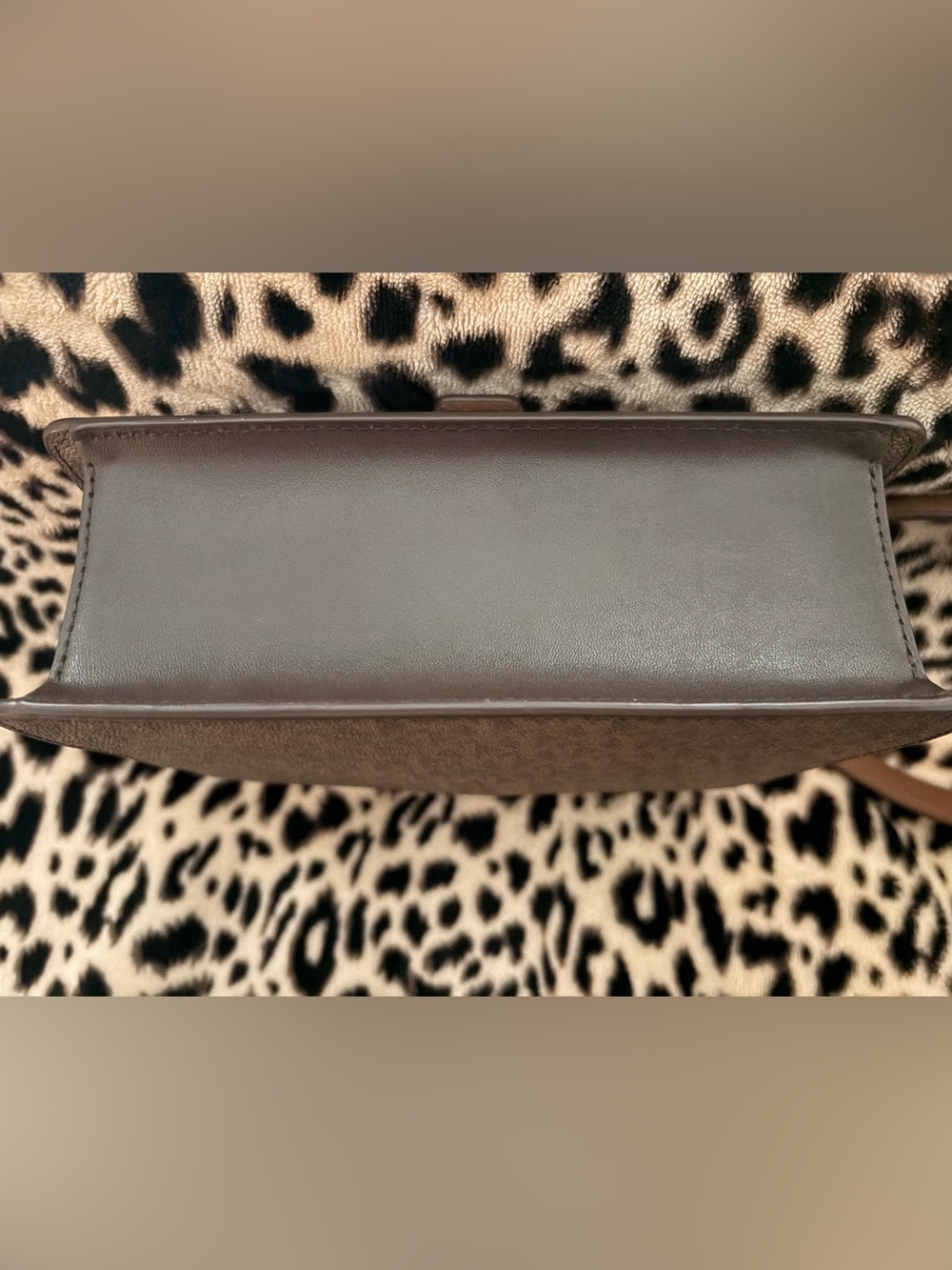Michael Kors Black and Brown Leather Logo Crossbody - Picture 3 of 5